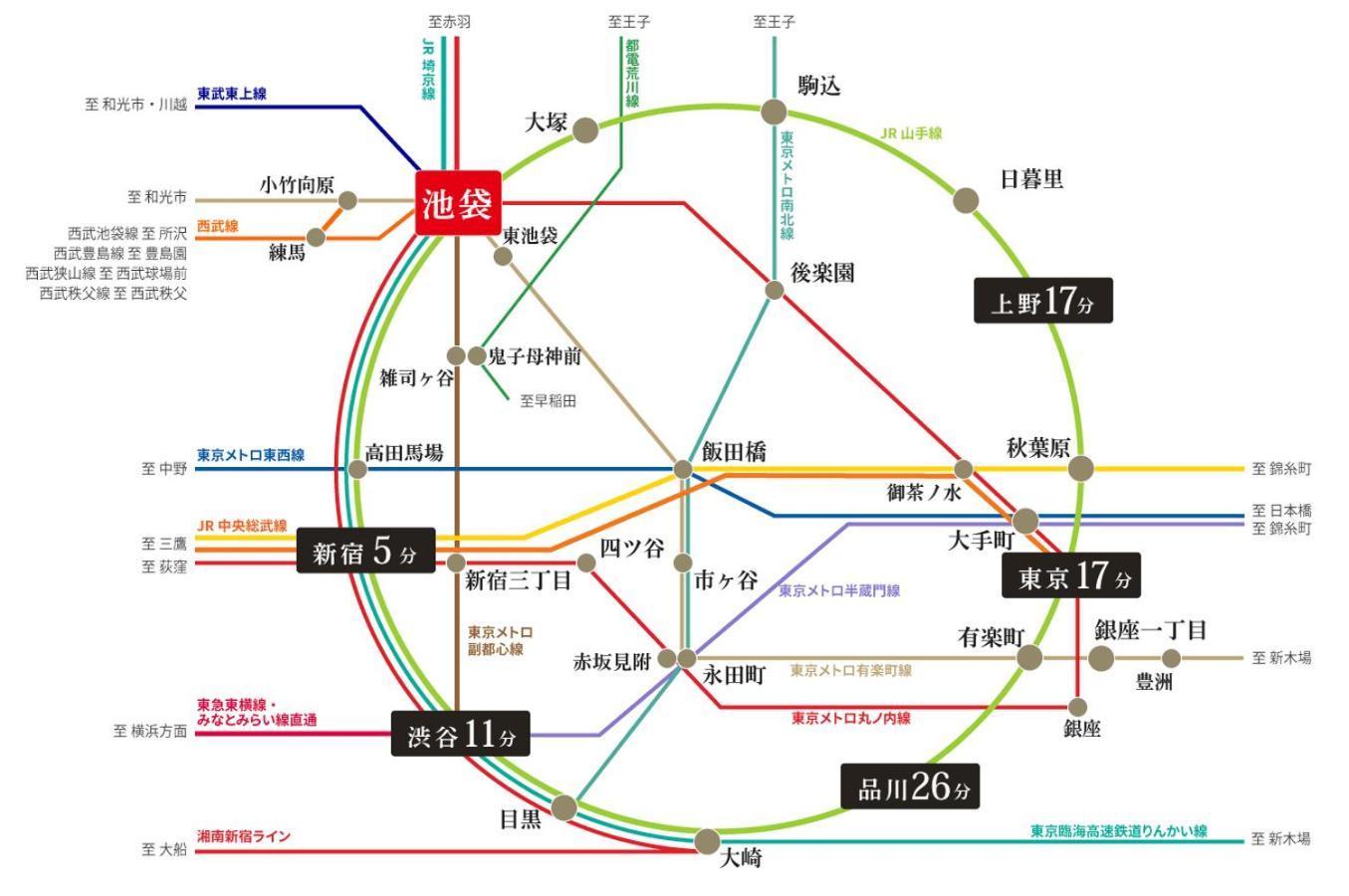 Tokiwa 10 Building 6Min Walk From Ikebukuro Station Direct Access To The Airport Apartment Tokyo Bagian luar foto